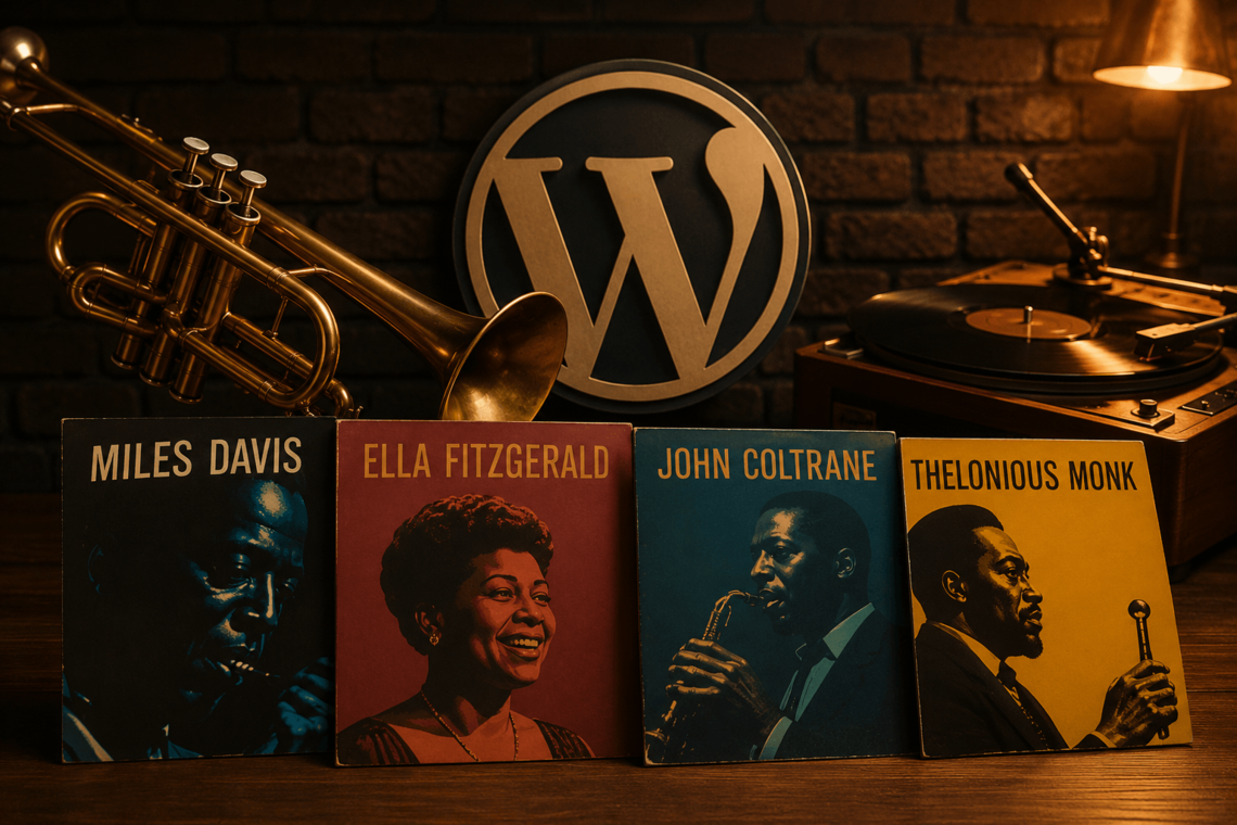WordPress et les musiciens de jazz qui ont donné leur nom à ses versions